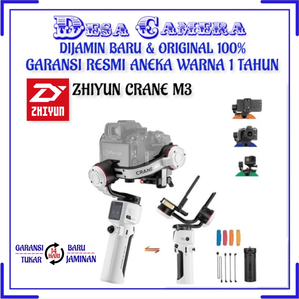 ZHIYUN CRANE M3 - 3 Axis Gimbal Stabilizer Kamera & Smartphone