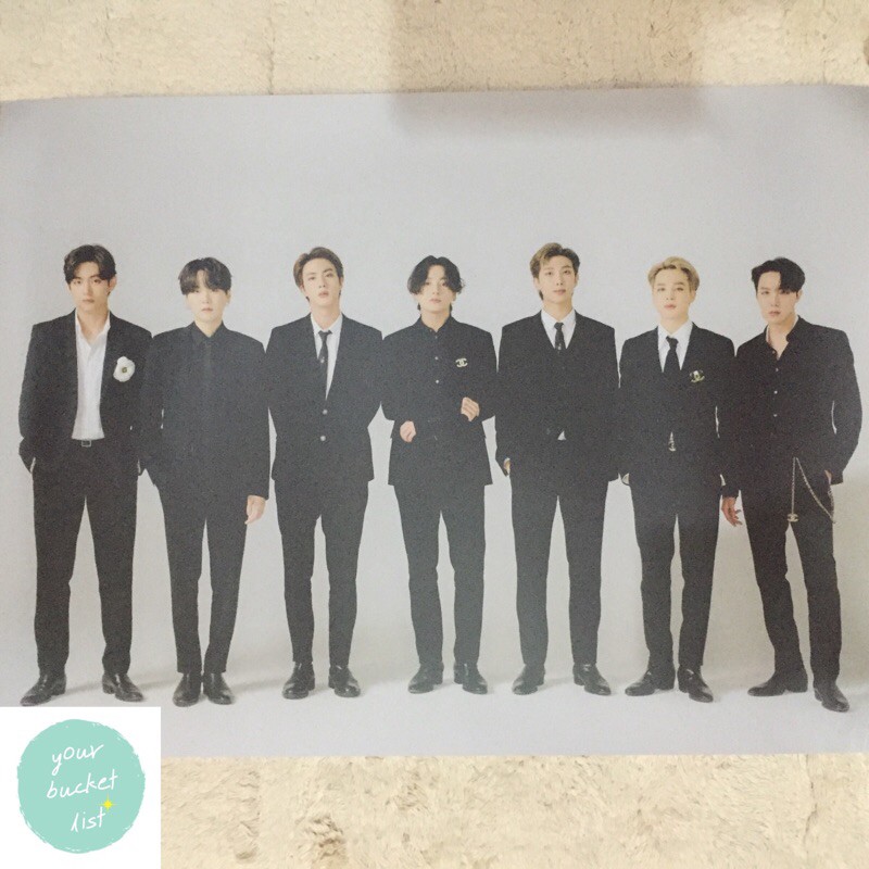 BTS Group OFFICIAL Poster 2021 New Years Eve Live NYEL