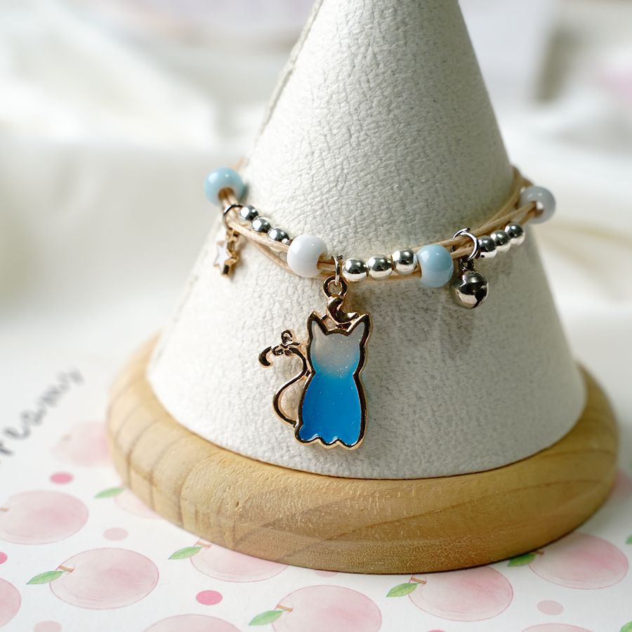 [Big Sale]1 Pcs Gelang Wanita Korea Gelang Couple Sahabat Manik Tali  Braided Bracelet/Friendship Adjustable Fashion Aksesoris-4