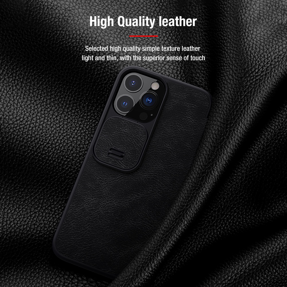 Apple iPhone 13 Pro Nillkin Qin Pro Flip Cover Leather Hardcase