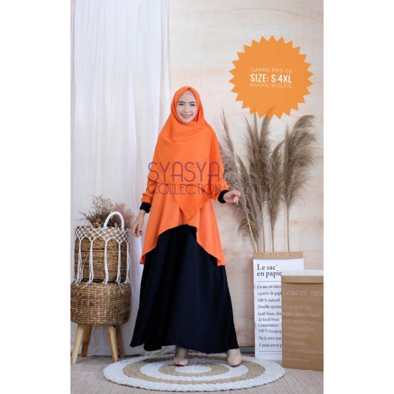 Gamis PKS 03 wolfis murah