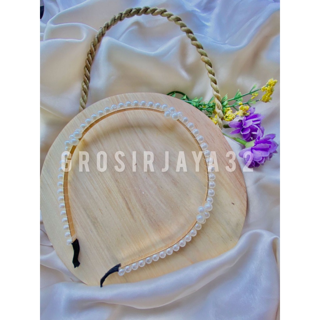 Bando korea Princess Hairband Bando Gaya Korea Elegant Women Hair Accessoires Gift Bandana Pearl Bando Mutiara