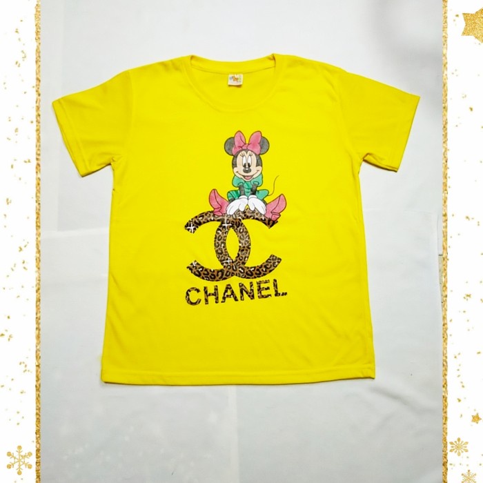 Grosir kaos anak/baju anak perempuan 1-12 Tahun - chanel 4 Import murah realpict
