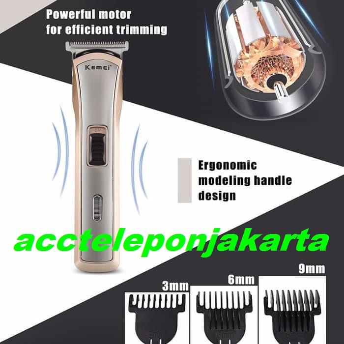 Clipper Kemei KM 418 Alat Mesin Cukur Rambut,Kumis,Jenggot wireless