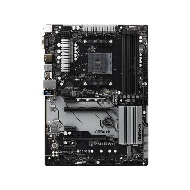 Motherboard Asrock B450 PRO4 AMD AM4 Socket DDR4