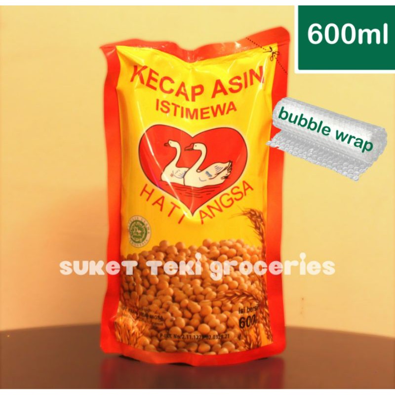 Kecap Asin Istimewa Hati Angsa Medan Refill 600ml Pouch Halal Murah