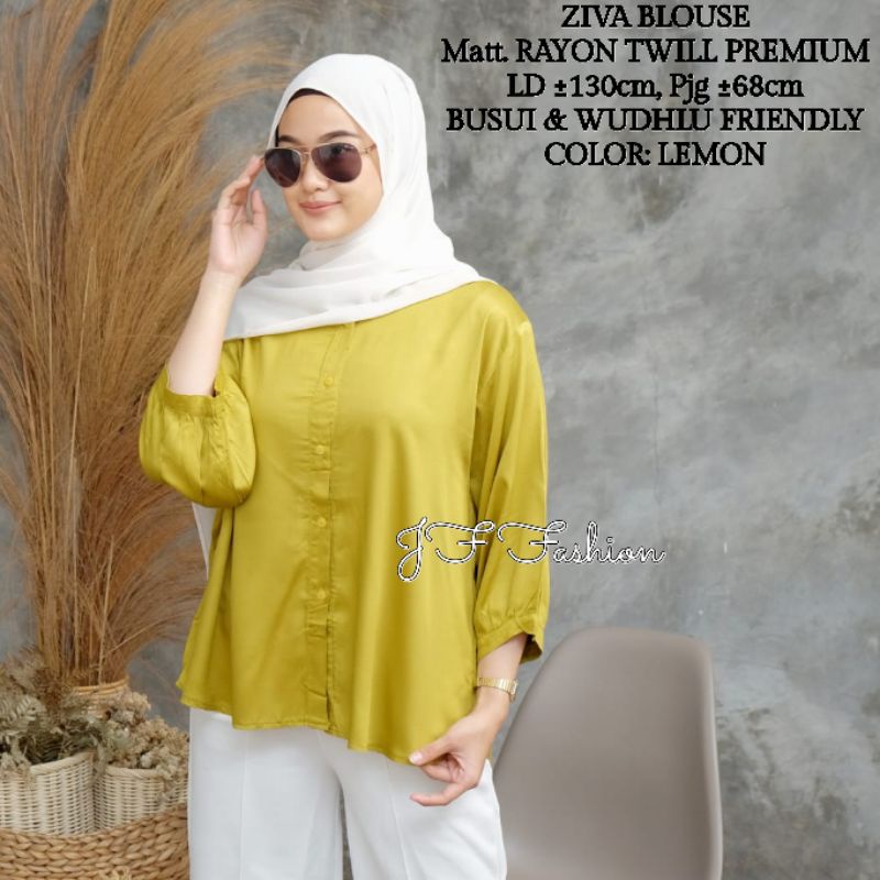 ZIVA BLOUSE OVERSIZE (JUMBO/LD ±130cm) RAYON TWILL PREMIUM //JF536