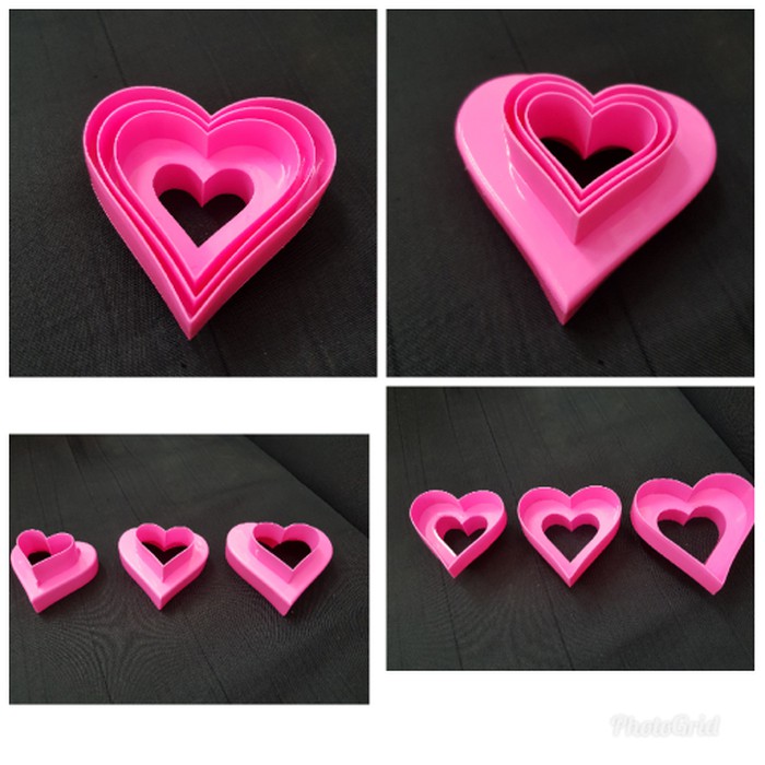 

Terjual Cookies Cutter Heart set of 3 (2 side) Bagus