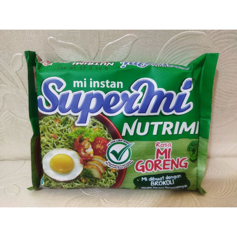 SUPERMI NUTRIMI RASA MIE GORENG / SUPERMI NUTRIMI RASA STEAK AYAM 80 GRAM / SUPERMI NUTRIMI / MIE GO