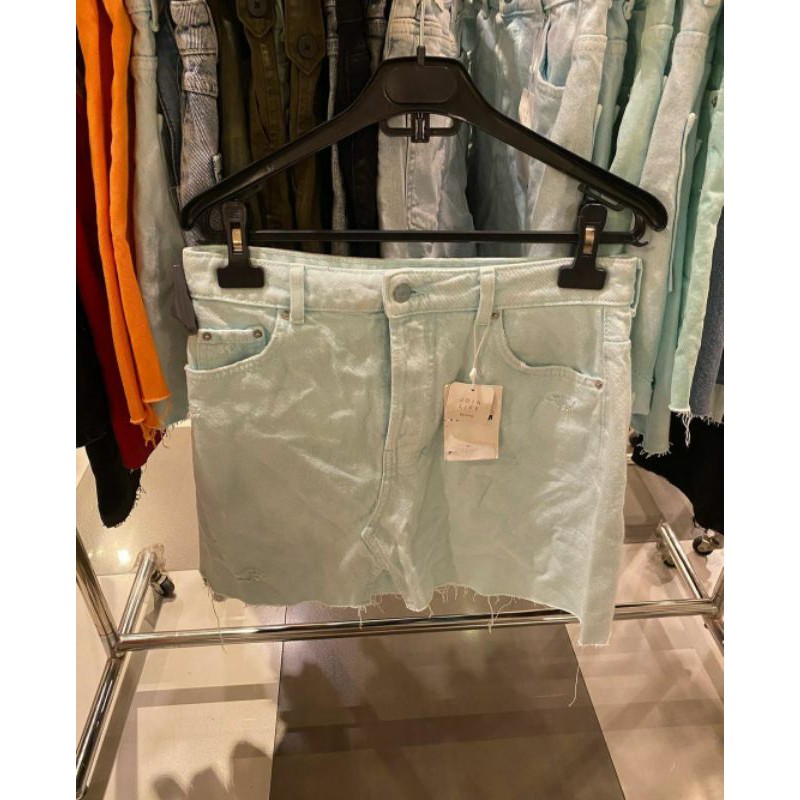 Sale rok original bershka size 38 warna mint