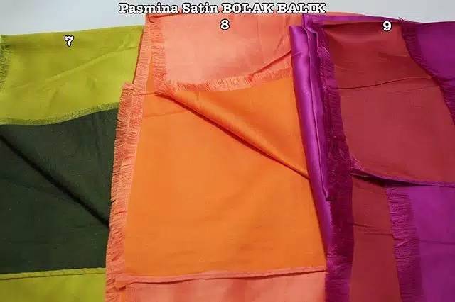 Pashmina Satin Bolak Balik