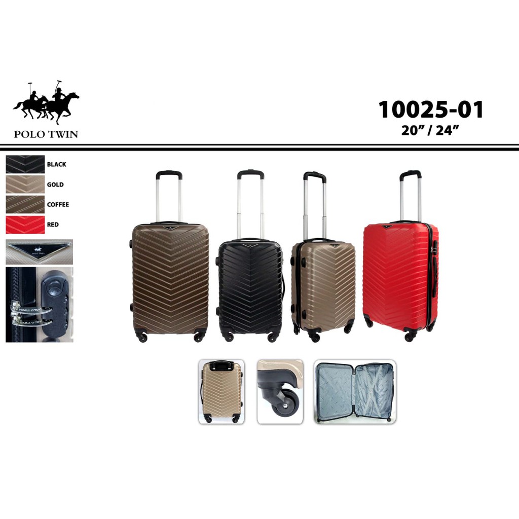 koper polo twin 10025 20 inch / koper cabin size / koper olo twin 24 inch 10025 bagasi