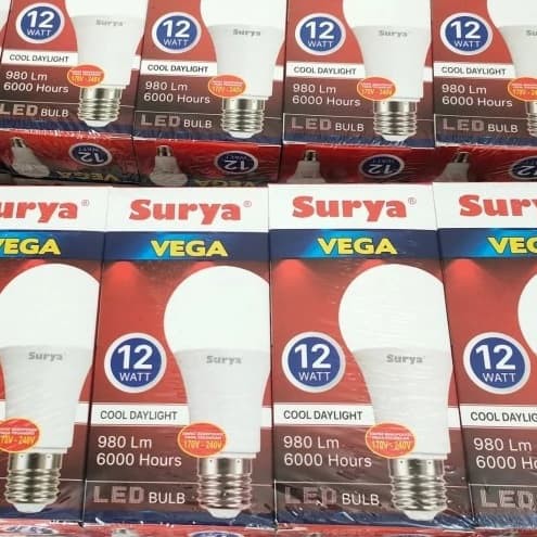 Surya Vega 12 Watt led bulb surya 12 watt bohlam lampu bergaransi cool daylight surya vega 12w 12 w