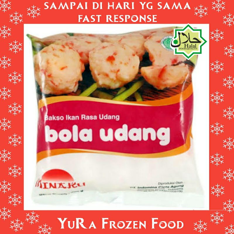 

MINAKU Baso Bola Udang 500 gr Bakso