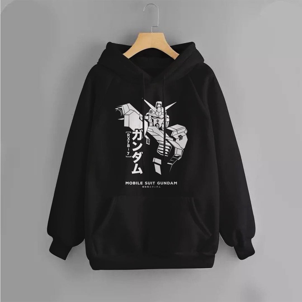 GUNDAM HOODIE PRIA - ATASAN KUMPER TEBAL TERLARIS