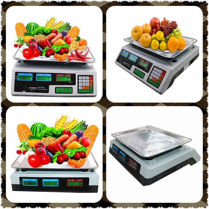 Timbangan Digital Buah 40KG - Digital Computing Scale Double Display