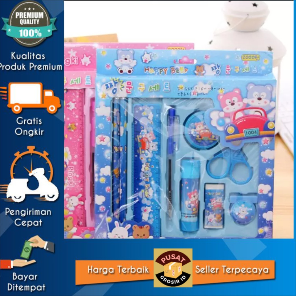 

[promo] Alat Tulis Kartun set untuk menggambar Cartoon Stationery Set Termurah COD