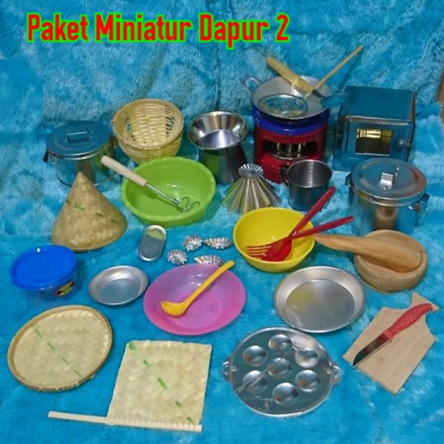 Paket Miniatur Dapur 2 New mainan  masak  masakan  mini  anak 