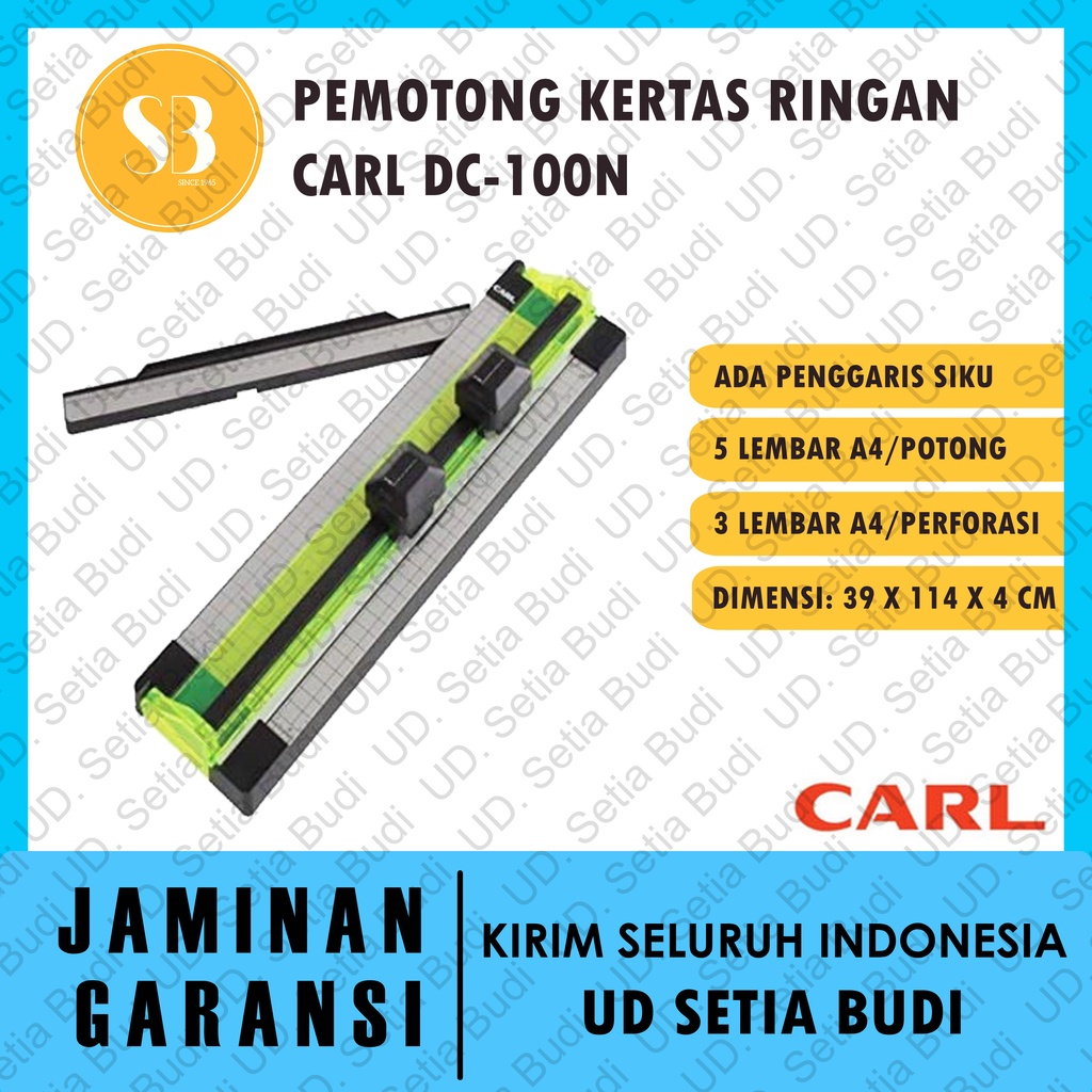 

Alat Pemotong Kertas Carl DC-100N Paper Cutter DC100N 100 N