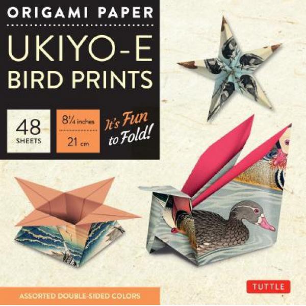 

Origami Paper- Ukiyo-E Bird Prints - 8 1/4" Size - 48 Sheets - 9780804844871 - Buku Ori Periplus