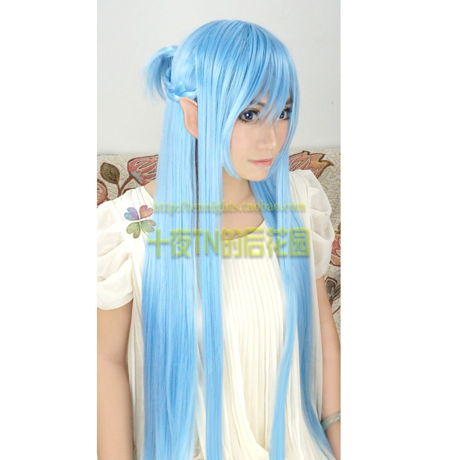 Costume Halloween Kostum Pesta WIG TN ASUNA BLUE