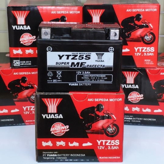 ASLI YUASA YTZ5S ORIGINAL AKI KERING MOTOR MIO BEAT VARIO SUPRA VIXION MOTOBATT MTZ5S GTZ5S KHARISMA