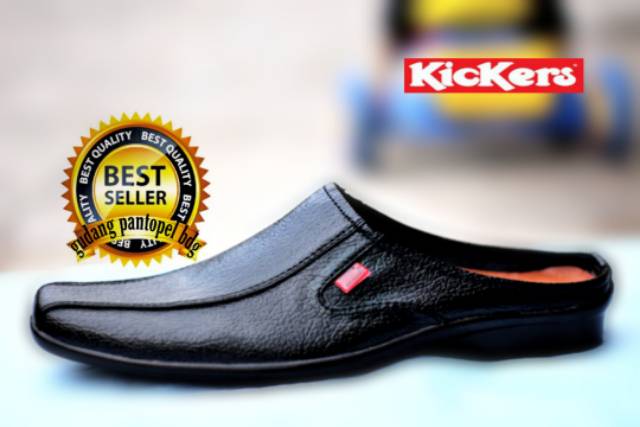 100% SANDAL SLOP PRIA HIGH QUALITY / OFF BLACK SANDAL BUSTONG  / SANDAL SLIDE PRIA  KEKINIAN