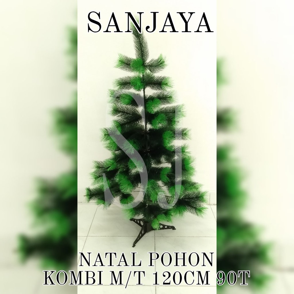 POHON NATAL / POHON NATAL UKURAN 120 CM / CHRISTMAS TREE / DEKORASI HIASAN NATAL ARTIFICIAL / NATAL POHON KOMB M/T 120CM 90T HJ