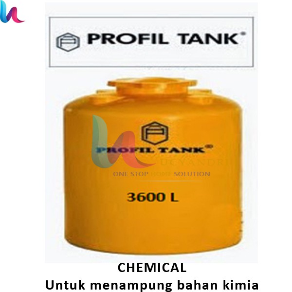 Tangki Air Plastik Profil Tank TDA 3600 Liter Kimia Chemical Toren