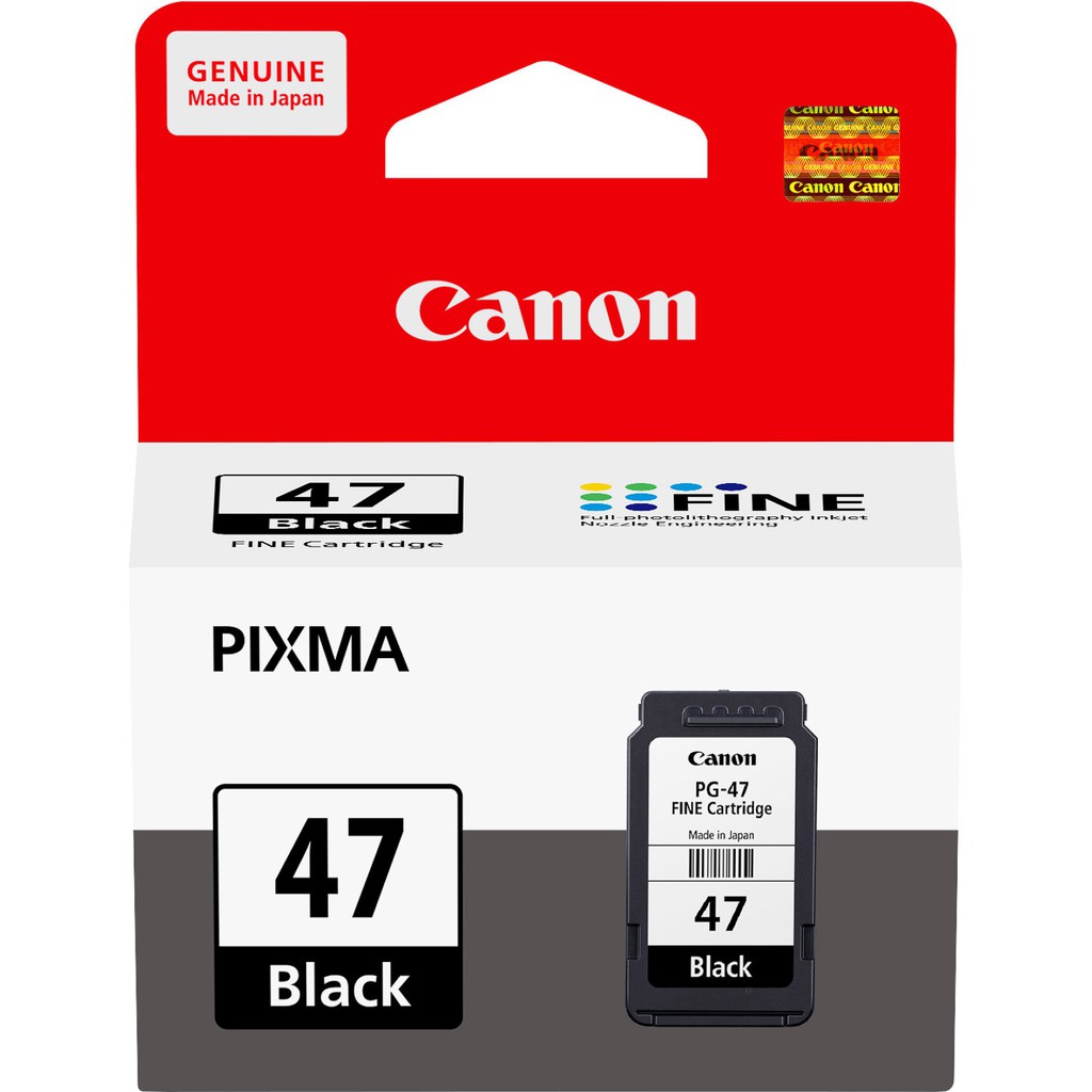 Tinta Refil Canon PG47 Black cartridge E400 E410 E460 E470 E480 Original