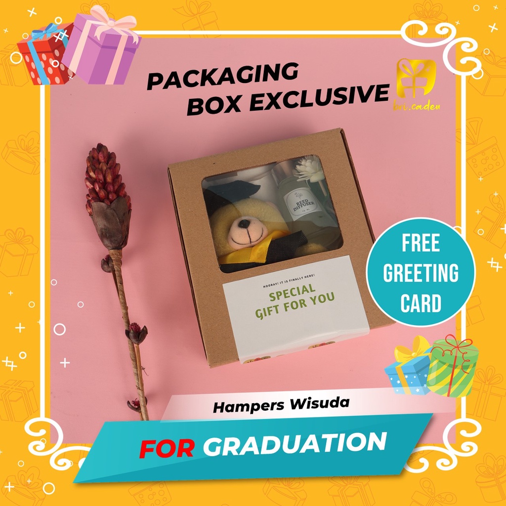 Kado Wisuda Cewek Cowok Hadiah Wisuda Graduation Kelulusan Sidang Skripsi Gift Box Bouquet Hampers U