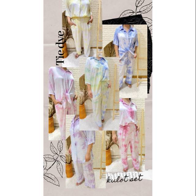setelan rayon tie dye