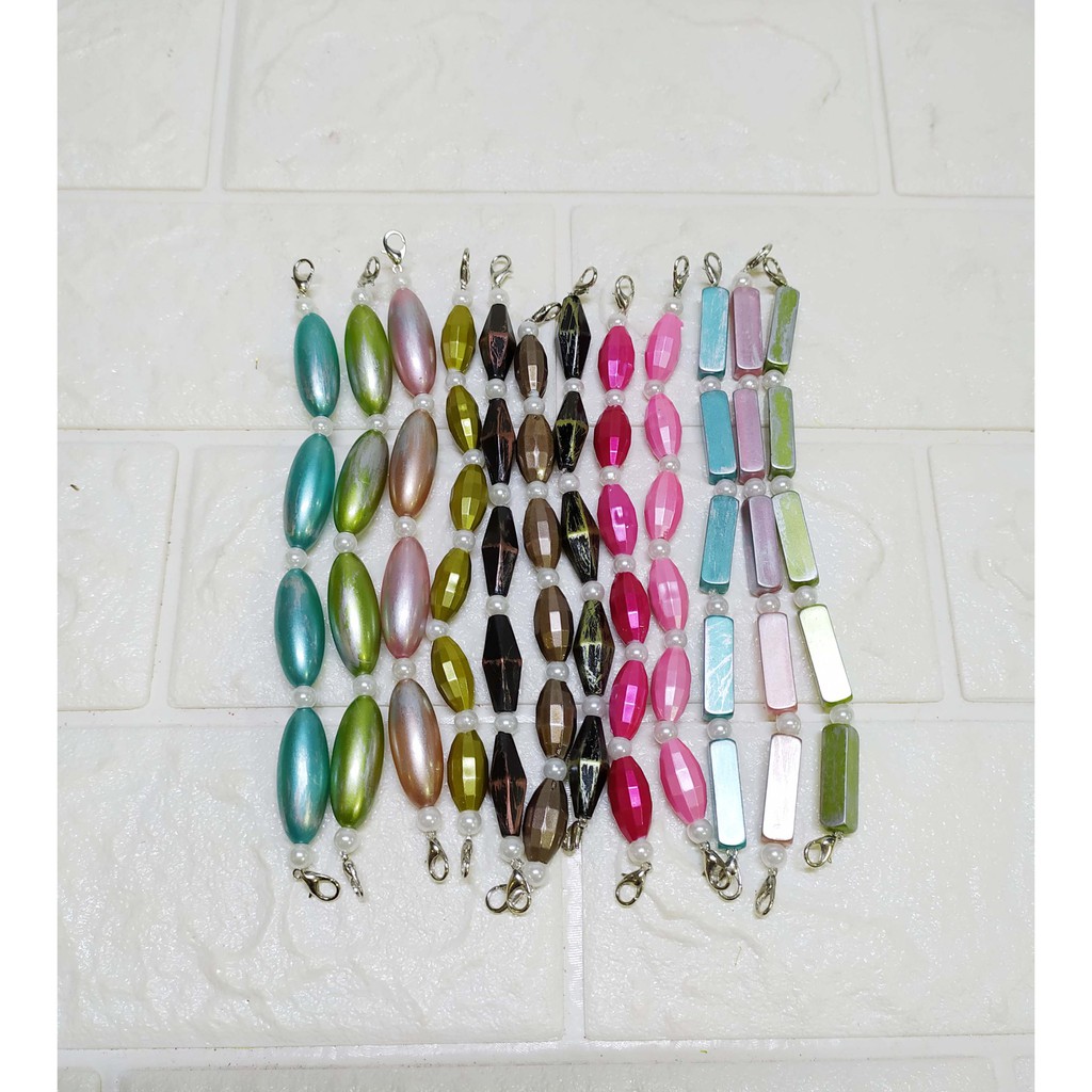 (12 PCS) Konektor Masker Warna Warni - Pengait Tali Masker-konektor
