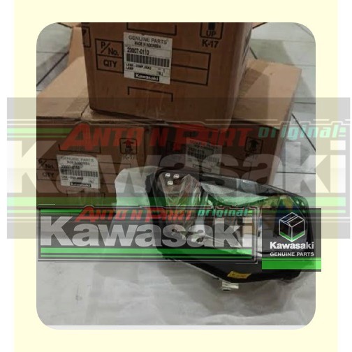 reflektor depan atu headlamp kosongan ninja rr new d tracker klx 250 klx250 original kawasaki