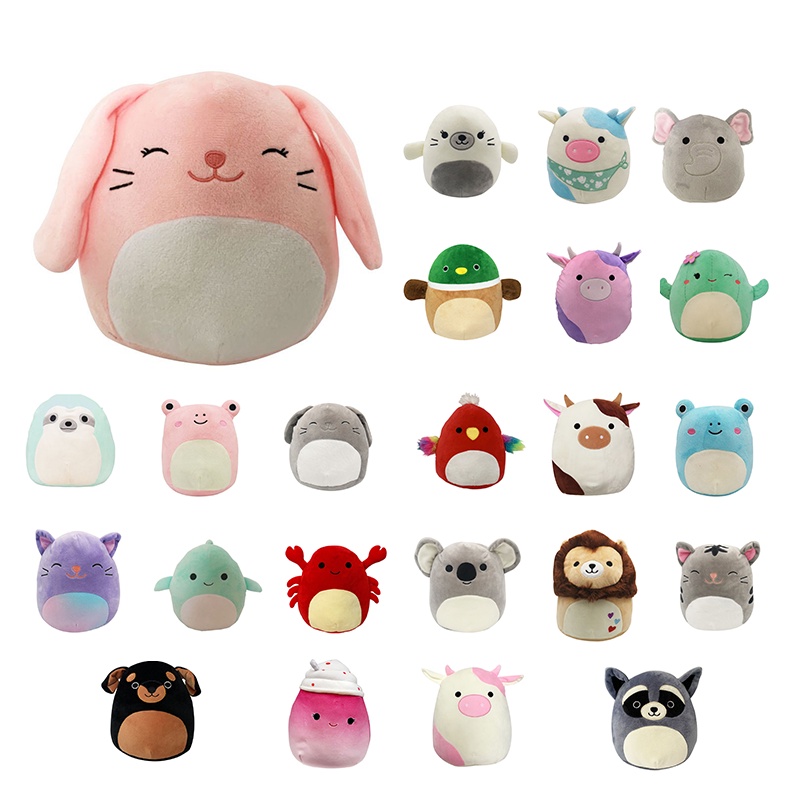 20cm/7.9in Squishmallow Plush Toy Boneka Emma Max Bop Tally Cora Aqua Paco Kayla Avery Blake Patty