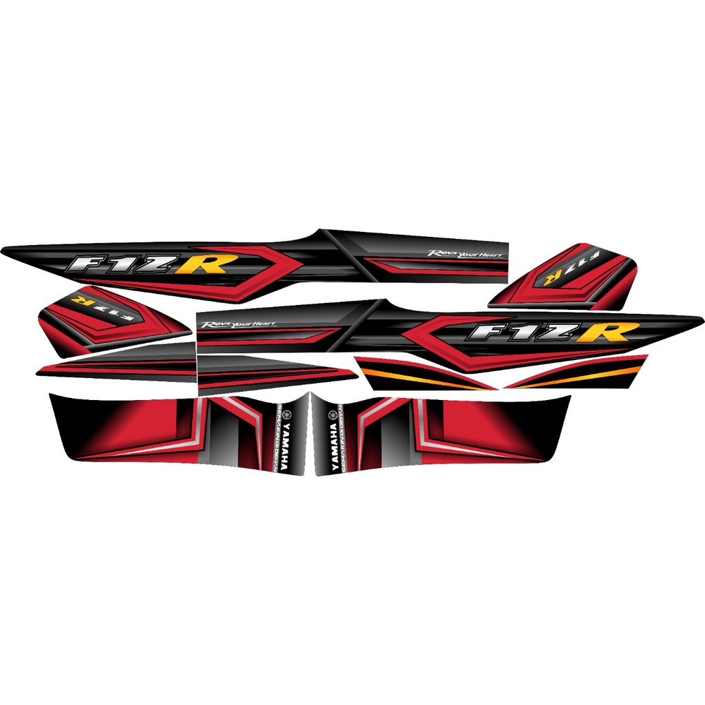 striping fizr variasi merah hitam