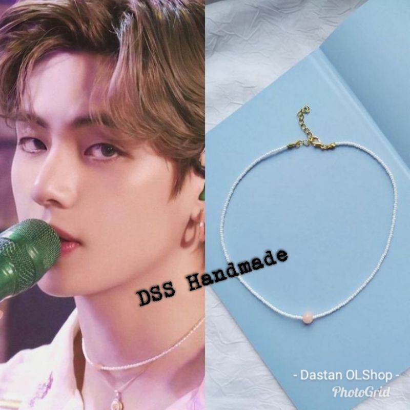 Kalung Idol Kpop/ Kalung V BTS/ Kalung Mutiara V BTS
