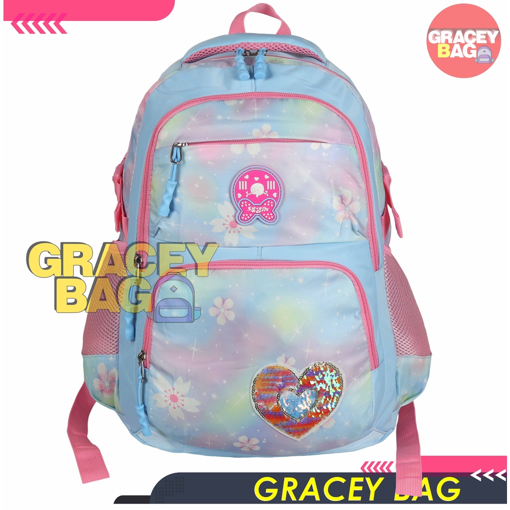 GB-70319E Tas Ransel Anak Perempuan / Tas Sekolah Silvergirl