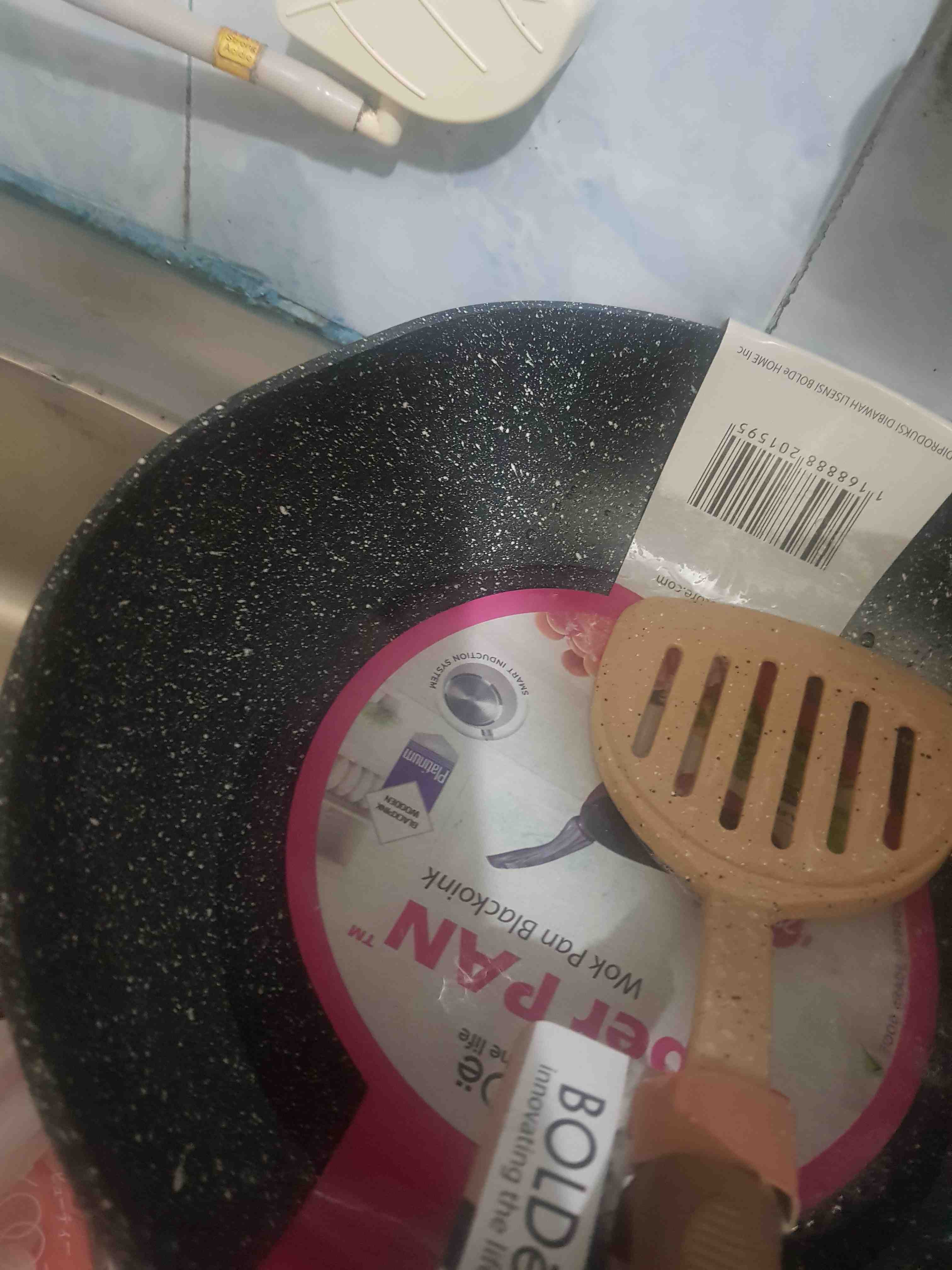 Bolde Wok Pan Granite Series 28cm Blackpink Wajan Induksi 28 Cm Penggorengan Anti Lengket Original