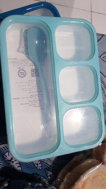 Lunch Box Yooyee Sekat 4 Yooyee Sekat 4 Besar Anti Tumpah Kode 578  Lunch Box Sekat 4 Anti Tumpah S1