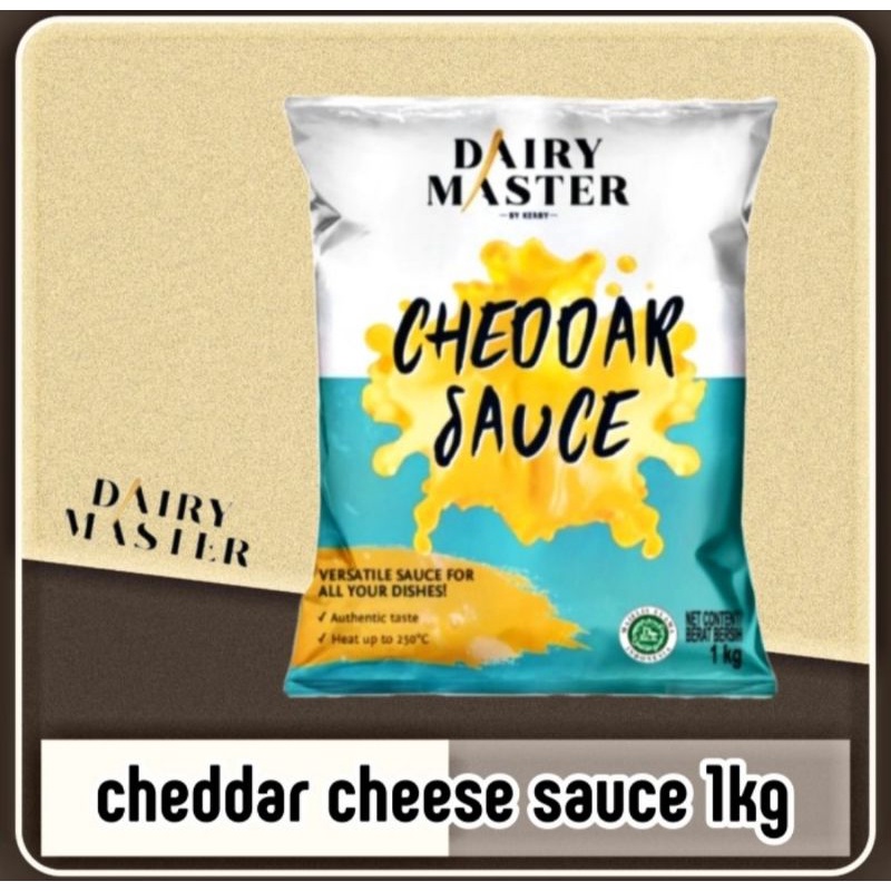 dairy master cheddar cheese sauce 1kg creamy / saus keju 1 kg