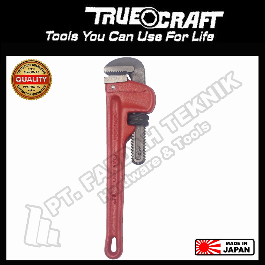 Kunci Pipa / Pipe Wrench 12 inch Item No 1612 Truecraft