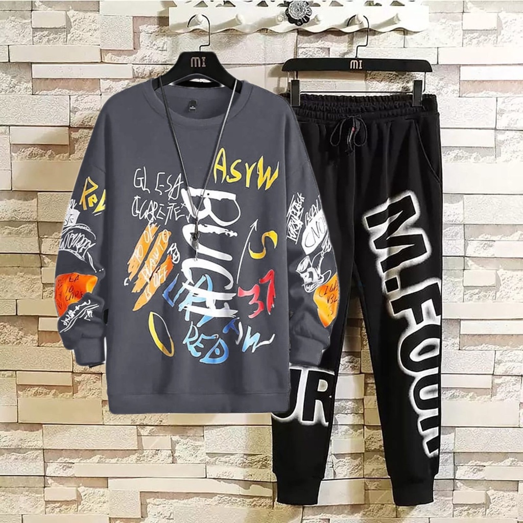 stelan buch / satu set / sweater + celana / fashion pria / baju terlaris - alipio fashion