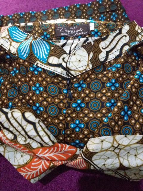 Gamis Batik Pias Parang Kembang Standar Dan Jumbo (ada Hem-nya) Bahan Katun Mataram Primisima
