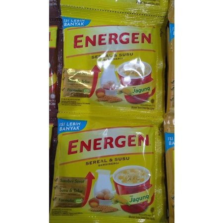 Energen 30/35gr #Rasa# Vanila, Kurma, Jahe, Kacang Ijo, Jagung, Coklat