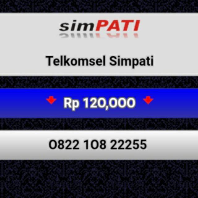 NOMOR CANTIK SIMPATI 0822 108 22255