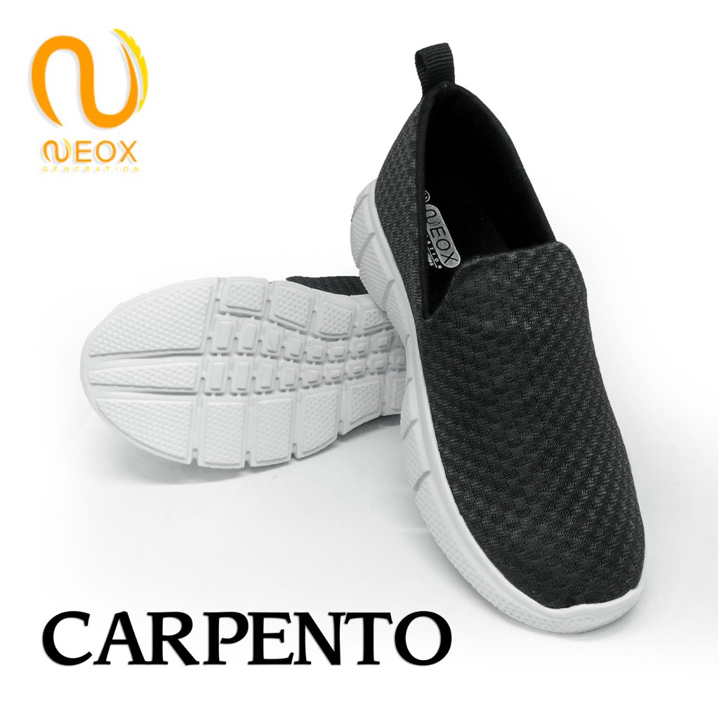 Sepatu Slip OnPria Neox by Ardiles  Ardiles Model Carpento Hitam Putih