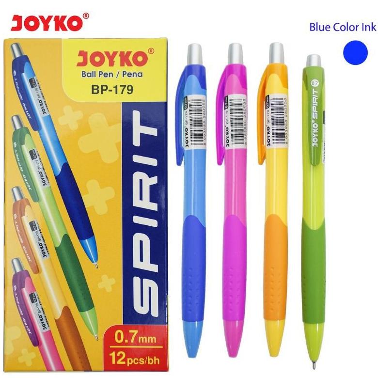 

Ballpen Bp-179 Spirit Joyko 1 Box 12 Pcs Biru