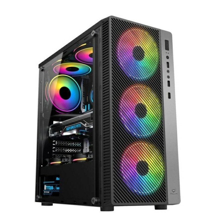 Casing PC Gaming Case AULA FZ008 FZ 008 Free 3 fan RGB