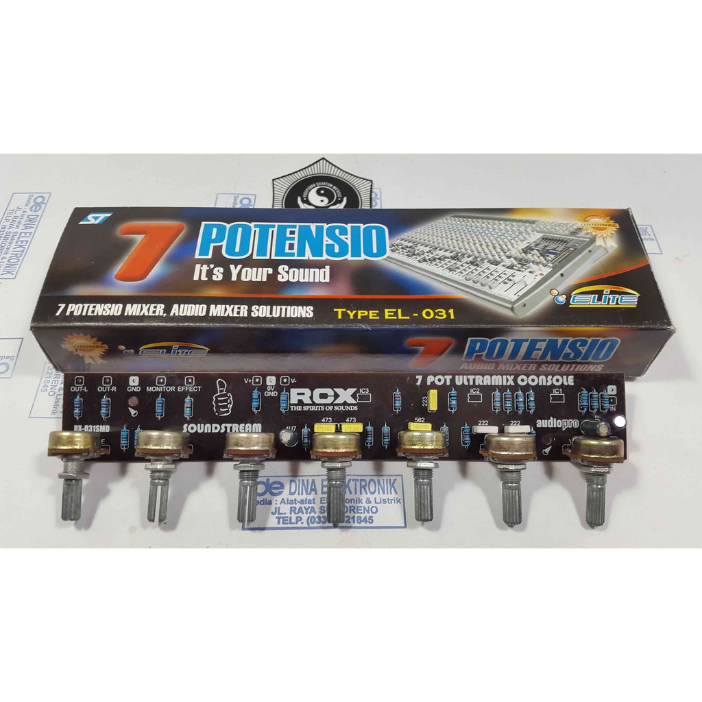 KIT AUDIO MIXER 7 POTENSIO